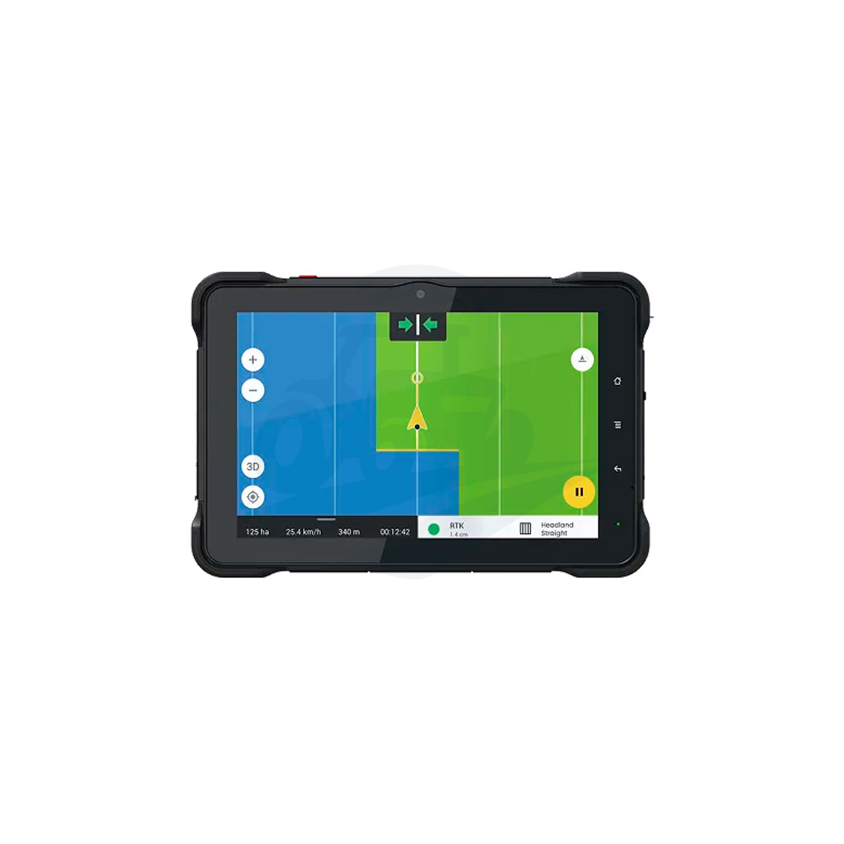 pantalla del autoguiado FieldBee